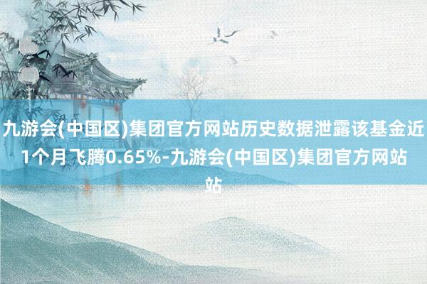 九游会(中国区)集团官方网站历史数据泄露该基金近1个月飞腾0.65%-九游会(中国区)集团官方网站