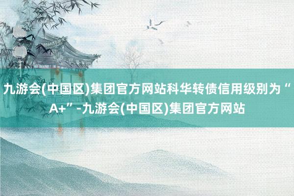 九游会(中国区)集团官方网站科华转债信用级别为“A+”-九游会(中国区)集团官方网站